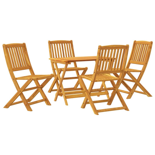 5 Piece Folding Garden Dining Set Solid Wood Acacia 5 Piece Folding Garden Dining Set Solid Wood Acacia