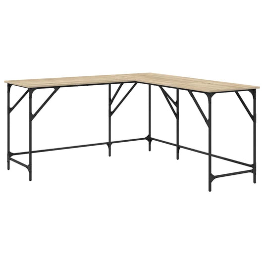 Desk Sonoma Oak 149x149x75 cm Engineered Wood Desk Sonoma Oak 149x149x75 cm Engineered Wood