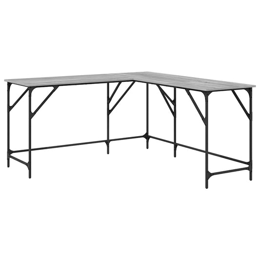 Desk Grey Sonoma 149x149x75 cm Engineered Wood Desk Grey Sonoma 149x149x75 cm Engineered Wood