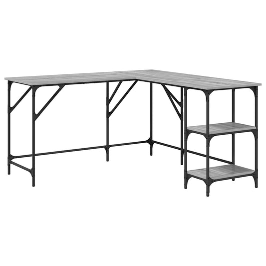 Desk Grey Sonoma 139x139x75 cm Engineered Wood Desk Grey Sonoma 139x139x75 cm Engineered Wood