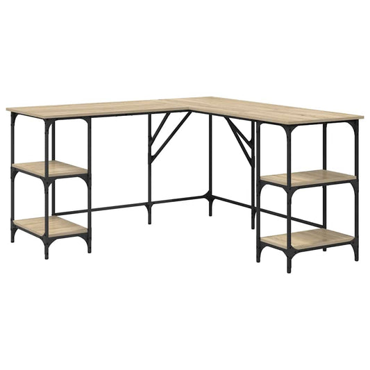 Desk Sonoma Oak 139x139x75 cm Engineered Wood Desk Sonoma Oak 139x139x75 cm Engineered Wood