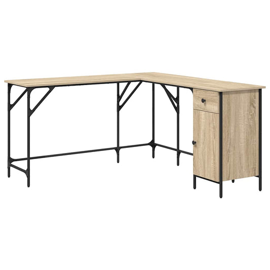 Desk Sonoma Oak 141x141x75 cm Engineered Wood Desk Sonoma Oak 141x141x75 cm Engineered Wood