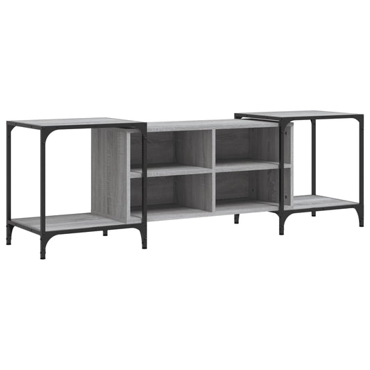 TV Cabinet Grey Sonoma 153x37x50 cm Engineered Wood TV Cabinet Grey Sonoma 153x37x50 cm Engineered Wood