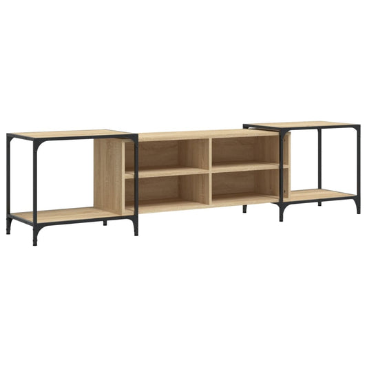 TV Cabinet Sonoma Oak 203x37x50 cm Engineered Wood TV Cabinet Sonoma Oak 203x37x50 cm Engineered Wood