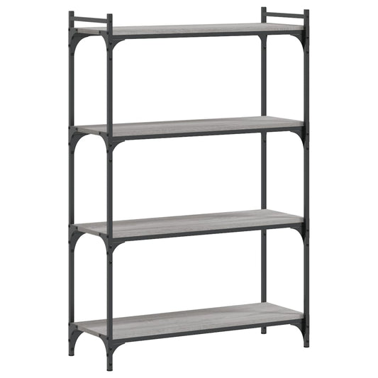 Bookcase 4-Tier Grey Sonoma 80x30x120 cm Engineered Wood Bookcase 4-Tier Grey Sonoma 80x30x120 cm Engineered Wood