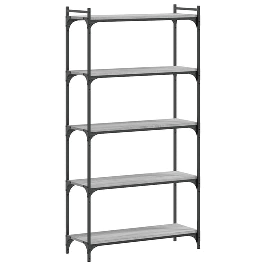 Bookcase 5-Tier Grey Sonoma 80x30x154 cm Engineered Wood Bookcase 5-Tier Grey Sonoma 80x30x154 cm Engineered Wood