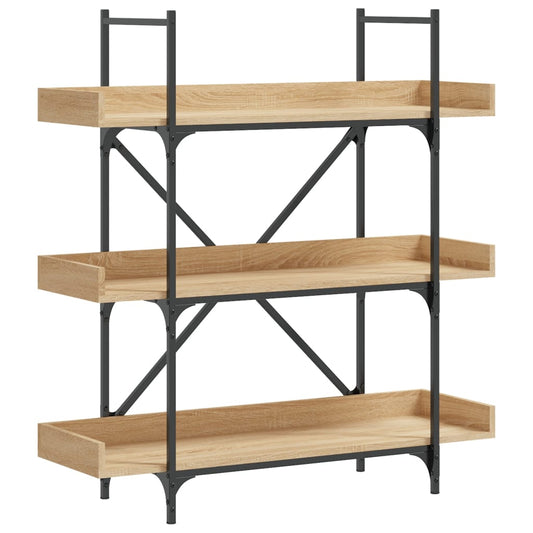 Bookcase 3-Tier Sonoma Oak 100x33x108.5 cm Engineered Wood Bookcase 3-Tier Sonoma Oak 100x33x108.5 cm Engineered Wood