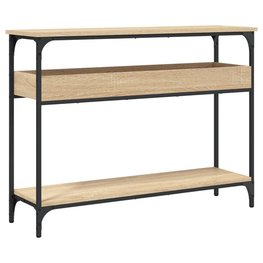 Console Table with Shelf Sonoma Oak 100x29x75cm Engineered Wood Console Table with Shelf Sonoma Oak 100x29x75cm Engineered Wood