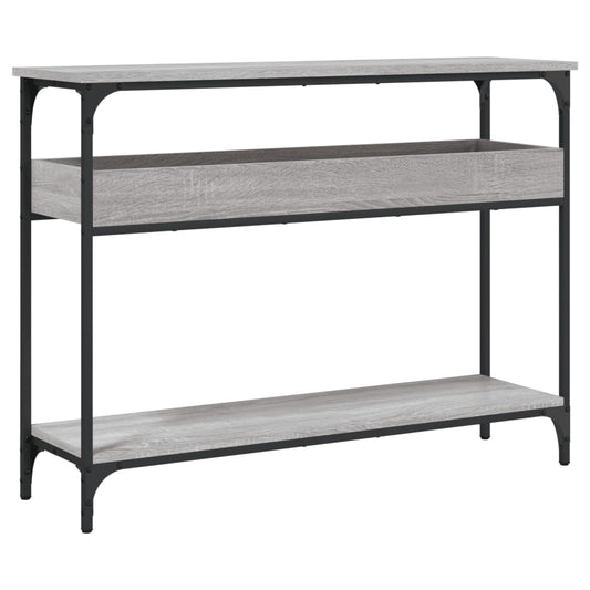 Console Table with Shelf Grey Sonoma 100x29x75cm Engineered Wood Console Table with Shelf Grey Sonoma 100x29x75cm Engineered Wood