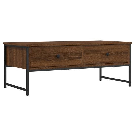 Coffee Table Brown Oak 101x49x39.5 cm Engineered Wood Coffee Table Brown Oak 101x49x39.5 cm Engineered Wood