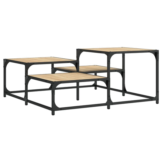 Coffee Table Sonoma Oak 87.5x87.5x40 cm Engineered Wood Coffee Table Sonoma Oak 87.5x87.5x40 cm Engineered Wood