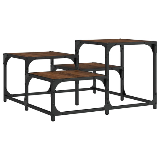 Coffee Table Brown Oak 68x68x40 cm Engineered Wood Coffee Table Brown Oak 68x68x40 cm Engineered Wood