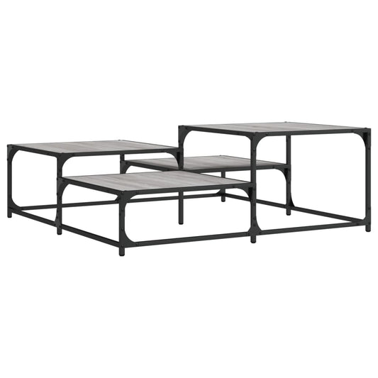Coffee Table Grey Sonoma 107x107x40 cm Engineered Wood Coffee Table Grey Sonoma 107x107x40 cm Engineered Wood