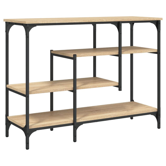 Console Table with Shelves Sonoma Oak 100x35x75 cm Console Table with Shelves Sonoma Oak 100x35x75 cm