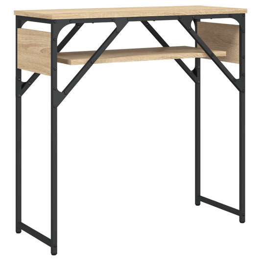 Console Table with Shelf Sonoma Oak 75x30x75cm Engineered Wood Console Table with Shelf Sonoma Oak 75x30x75cm Engineered Wood