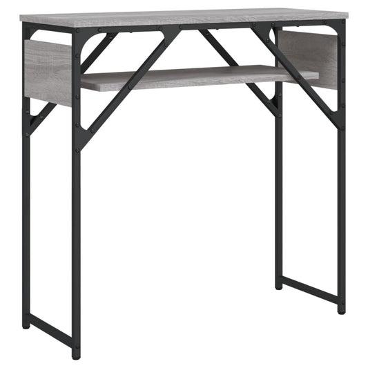 Console Table with Shelf Grey Sonoma 75x30x75cm Engineered Wood Console Table with Shelf Grey Sonoma 75x30x75cm Engineered Wood