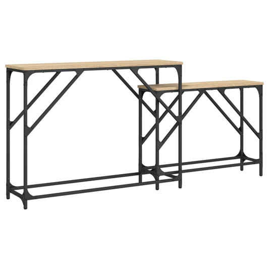 Nesting Console Tables 2 pcs Sonoma Oak Engineered Wood Nesting Console Tables 2 pcs Sonoma Oak Engineered Wood