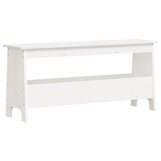 Hall Bench White 100x28x45 cm Solid Wood Pine Hall Bench White 100x28x45 cm Solid Wood Pine
