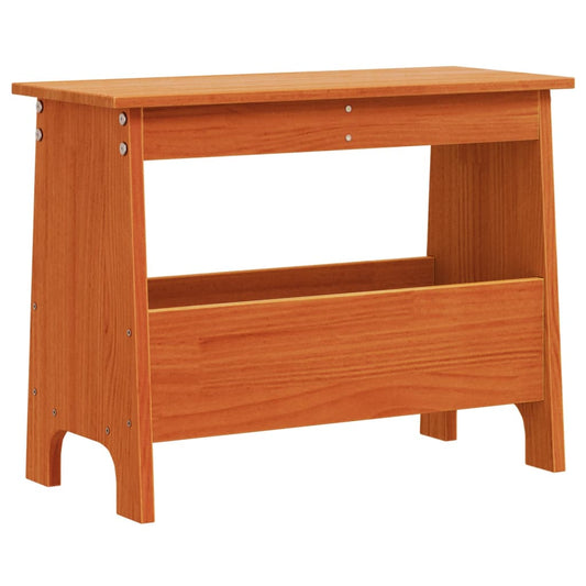 Hall Bench Wax Brown 60x28x45 cm Solid Wood Pine Hall Bench Wax Brown 60x28x45 cm Solid Wood Pine