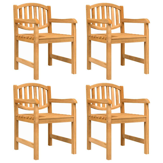 Garden Chairs 4 pcs 58x59x88 cm Solid Wood Teak Garden Chairs 4 pcs 58x59x88 cm Solid Wood Teak