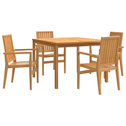 5 Piece Garden Dining Set Solid Wood Teak 5 Piece Garden Dining Set Solid Wood Teak