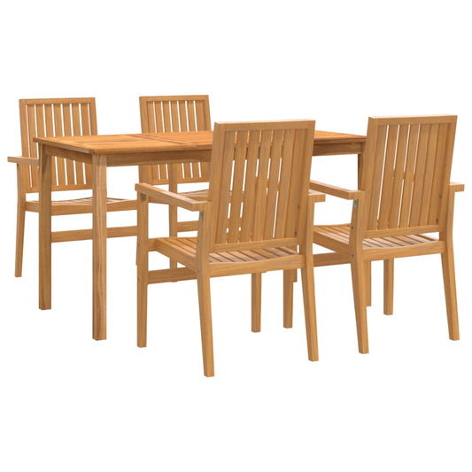 5 Piece Garden Dining Set Solid Wood Teak 5 Piece Garden Dining Set Solid Wood Teak