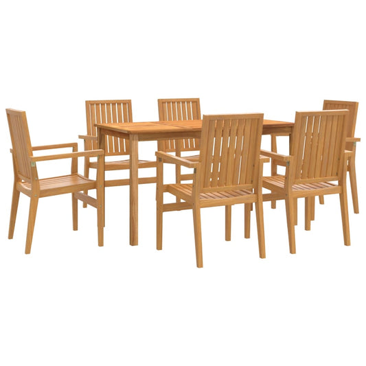 7 Piece Garden Dining Set Solid Wood Teak 7 Piece Garden Dining Set Solid Wood Teak