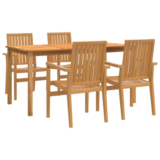 5 Piece Garden Dining Set Solid Wood Teak 5 Piece Garden Dining Set Solid Wood Teak