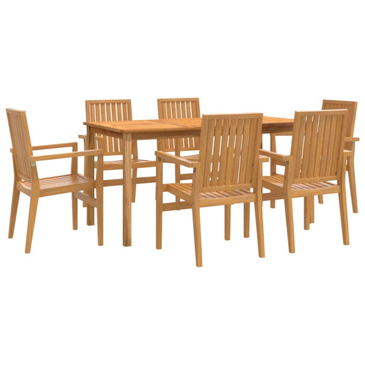 7 Piece Garden Dining Set Solid Wood Teak 7 Piece Garden Dining Set Solid Wood Teak