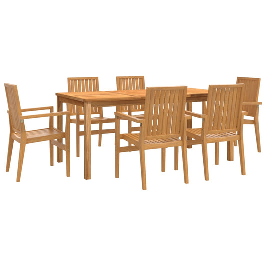 7 Piece Garden Dining Set Solid Wood Teak 7 Piece Garden Dining Set Solid Wood Teak