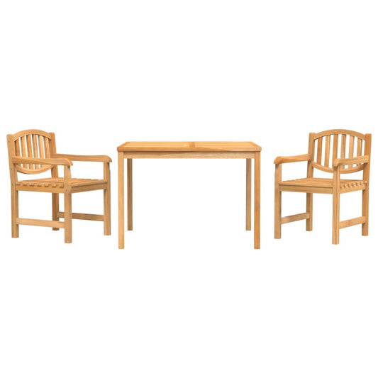 3 Piece Garden Dining Set Solid Wood Teak 3 Piece Garden Dining Set Solid Wood Teak