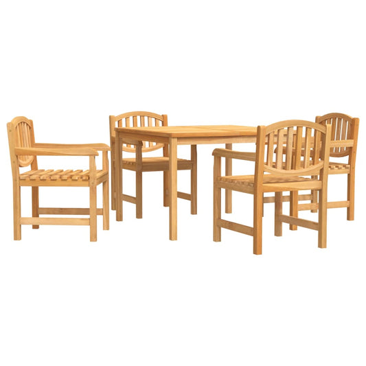 5 Piece Garden Dining Set Solid Wood Teak 5 Piece Garden Dining Set Solid Wood Teak