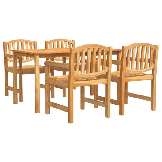 Garden Dining Set | Natural Teak | Solid Teak Wood | Medium | Stackable Garden Dining Set | Natural Teak | Solid Teak Wood | Medium | Stackable
