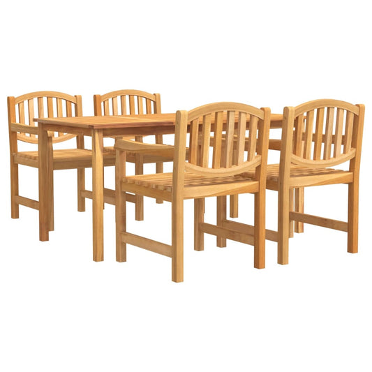 5 Piece Garden Dining Set Solid Wood Teak 5 Piece Garden Dining Set Solid Wood Teak