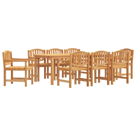 9 Piece Garden Dining Set Solid Wood Teak 9 Piece Garden Dining Set Solid Wood Teak