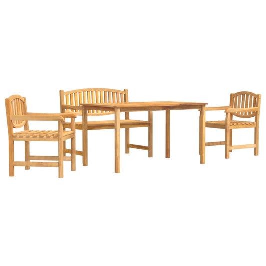 4 Piece Garden Dining Set Solid Wood Teak 4 Piece Garden Dining Set Solid Wood Teak