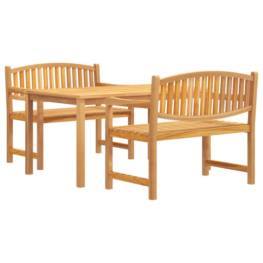3 Piece Garden Dining Set Solid Wood Teak 3 Piece Garden Dining Set Solid Wood Teak