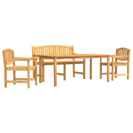 4 Piece Garden Dining Set Solid Wood Teak 4 Piece Garden Dining Set Solid Wood Teak