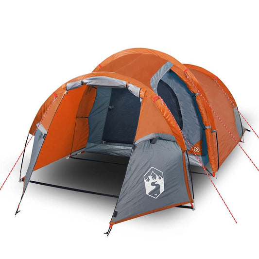 Camping Tent Tunnel 2-Person Orange Waterproof Camping Tent Tunnel 2-Person Orange Waterproof