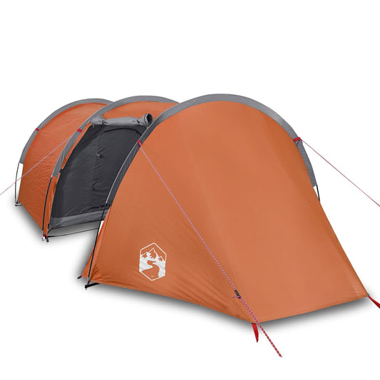 Camping Tent Tunnel 4-Person Orange Waterproof Camping Tent Tunnel 4-Person Orange Waterproof