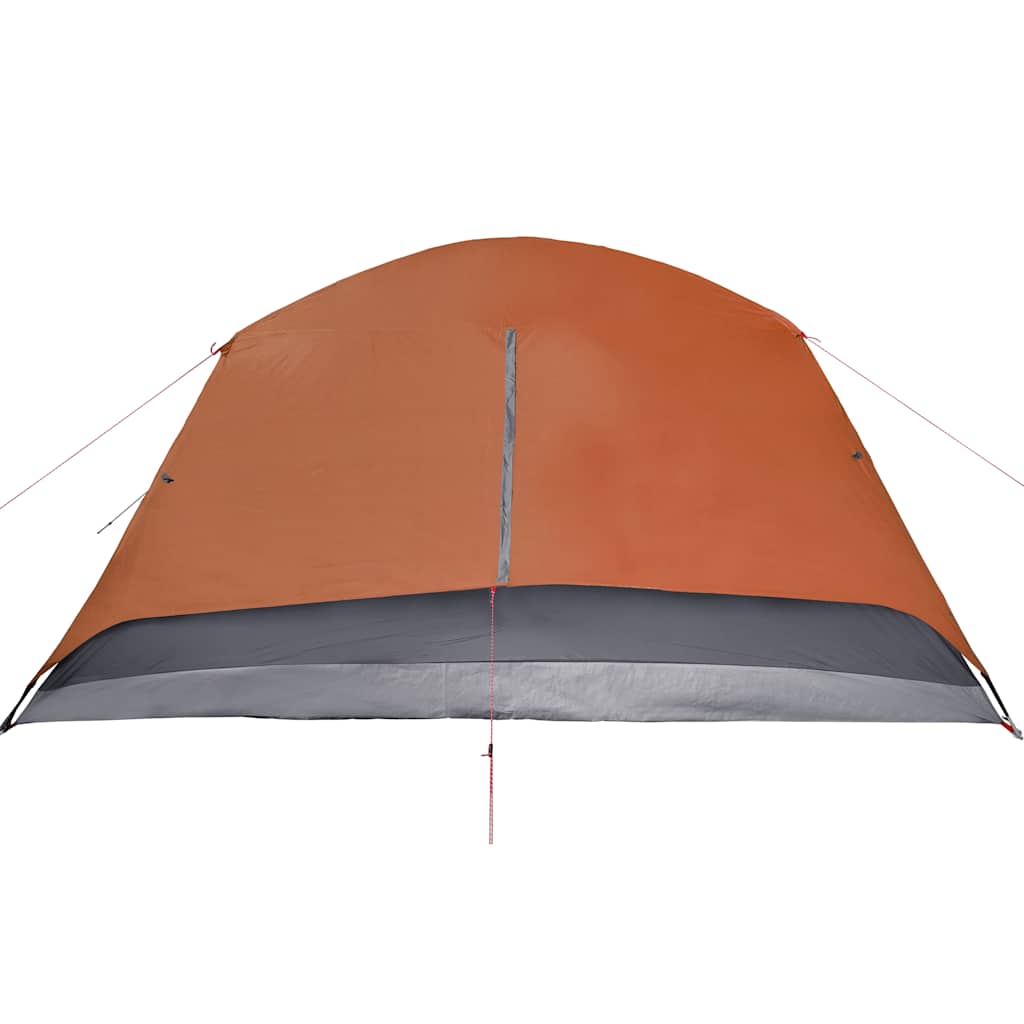 Family Tent with Porch 6-Person Orange Waterproof