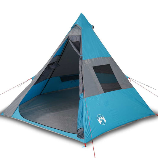 Camping Tent Tipi 7-Person Blue Waterproof Camping Tent Tipi 7-Person Blue Waterproof