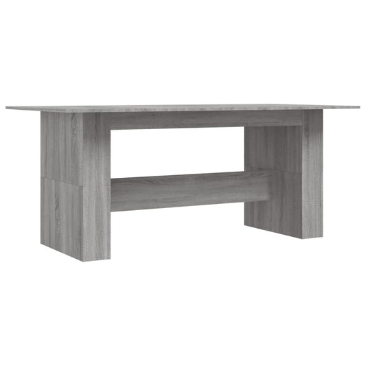 Dining Table Grey Sonoma 180x90x76 cm Engineered Wood Dining Table Grey Sonoma 180x90x76 cm Engineered Wood