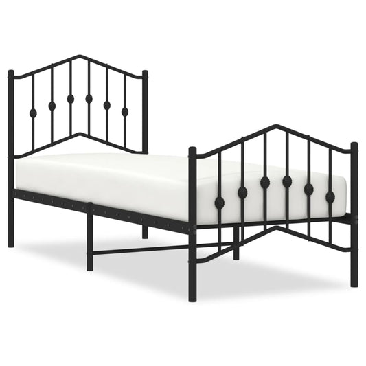 Bed Frame | Black | Powder-Coated Steel | Small Single | Bed Frame Bed Frame | Black | Powder-Coated Steel | Small Single | Bed Frame