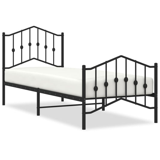 Bed Frame | Black | Powder-Coated Steel | Single | Bed Frame Bed Frame | Black | Powder-Coated Steel | Single | Bed Frame