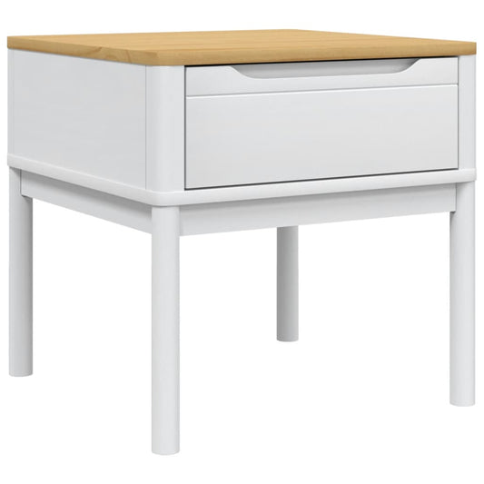 Lamp Table FLORO White 55x55x54 cm Solid Wood Pine Lamp Table FLORO White 55x55x54 cm Solid Wood Pine