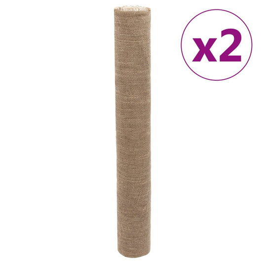 Jute Rolls 2 pcs 1x50 m 100% Jute 200 gsm Jute Rolls 2 pcs 1x50 m 100% Jute 200 gsm