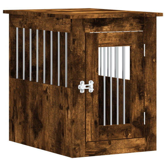 Dog Crate Furniture Smoked Oak 45x62x59 cm Engineered Wood Dog Crate Furniture Smoked Oak 45x62x59 cm Engineered Wood