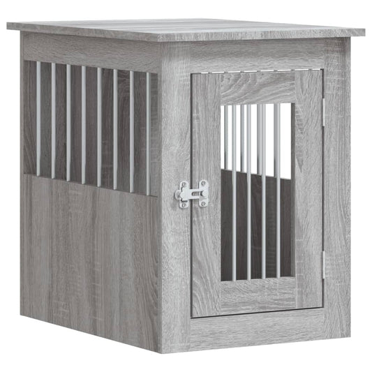 Dog Crate Furniture Grey Sonoma 45x62x59 cm Engineered Wood Dog Crate Furniture Grey Sonoma 45x62x59 cm Engineered Wood
