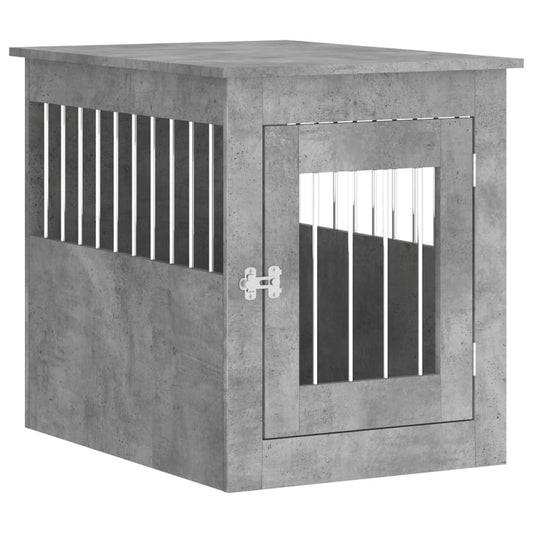 Dog Crate Furniture Concrete Grey 55x75x65 cm Engineered Wood Dog Crate Furniture Concrete Grey 55x75x65 cm Engineered Wood